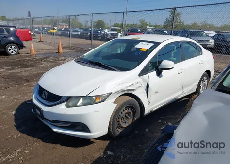 2013 Honda Civic Lx z USA, uszkodzony, nr VIN 2HGFB2F54DH579810